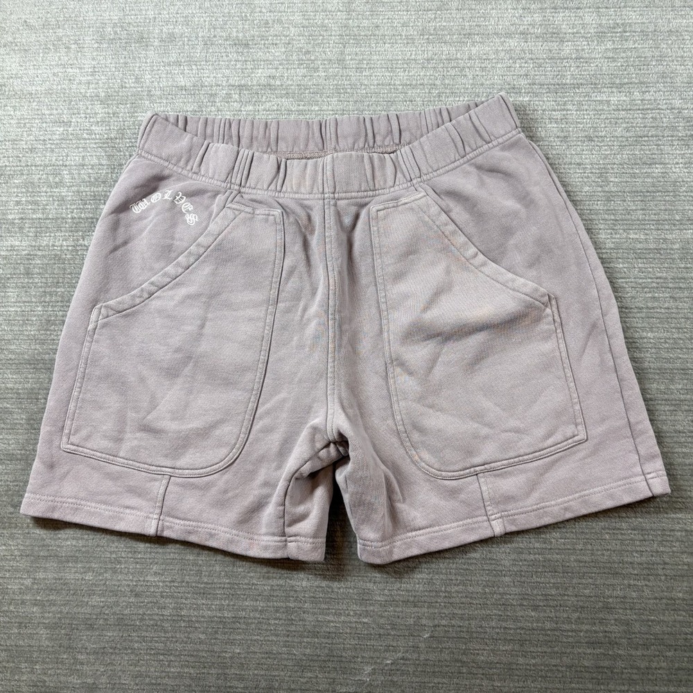Darc Sport Sweat Shorts‎ Mens Large Purple Wolves Elastic Waist Terry Pockets